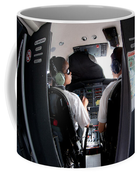 Cockpit Coffee Mug featuring the photograph Blind Training by Paul Job