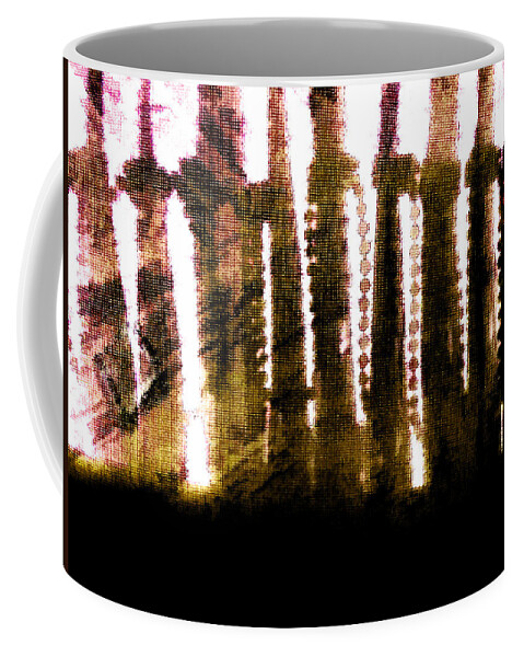 Blinds Coffee Mug featuring the photograph Blinds and Curtains by Steve Taylor