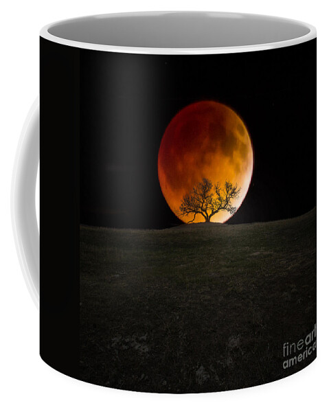 4-15-2014 Coffee Mug featuring the photograph Blood Moon by Aaron J Groen