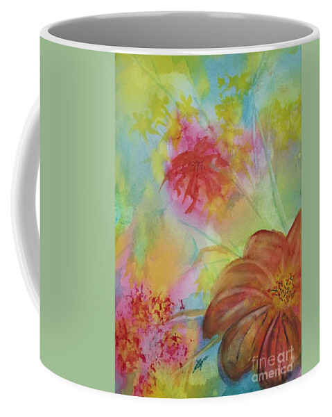 Flowers Coffee Mug featuring the painting Blossoms by Ellen Levinson