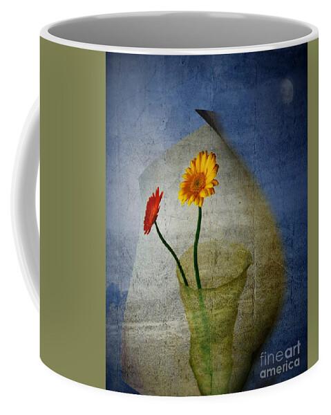 Flora Coffee Mug featuring the digital art Blowing in the Wind by Edmund Nagele FRPS
