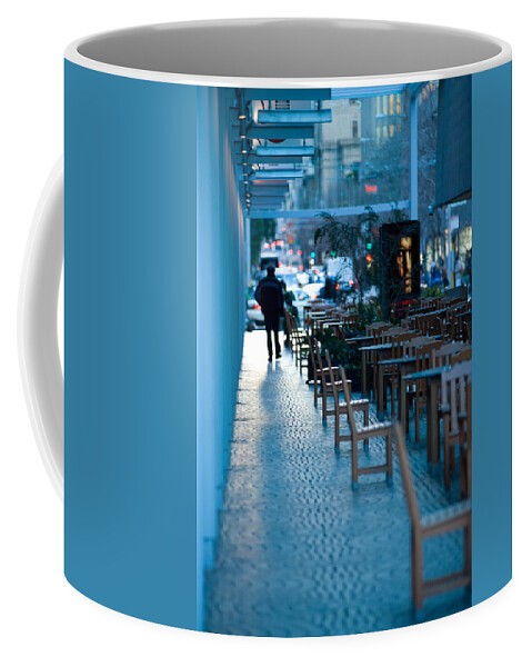 Pedestrian Coffee Mug featuring the photograph Blue Afternoon San Francisco by David Smith
