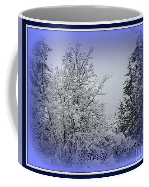 Christmas Coffee Mug featuring the photograph Blue Christmas by Leone Lund