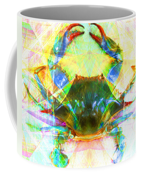 Wingsdomain Coffee Mug featuring the photograph Blue Crab 20140206v1 by Wingsdomain Art and Photography