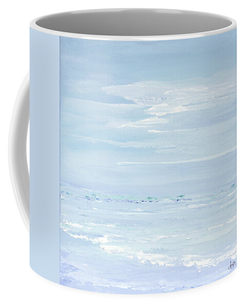 Costal Coffee Mug featuring the painting Blue Dream by Tamara Nelson
