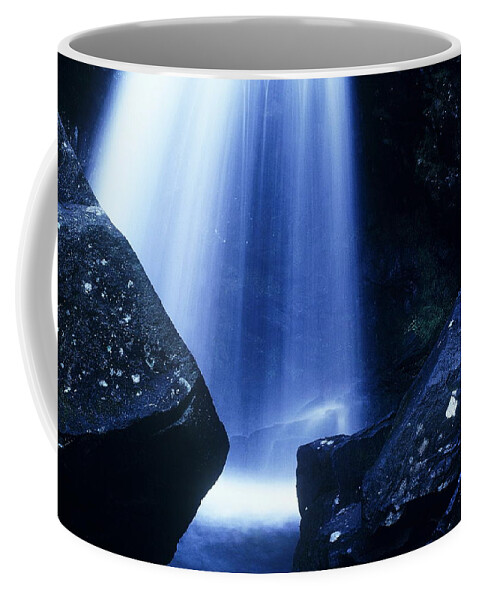 Waterfalls Coffee Mug featuring the photograph Blue Falls by Rodney Lee Williams