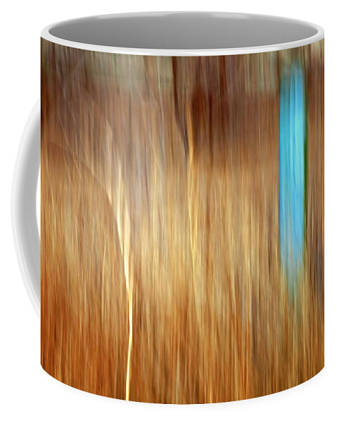 Outdoors Coffee Mug featuring the photograph Blue Fencepost by Theresa Tahara
