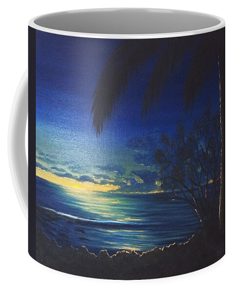 Seascape Coffee Mug featuring the painting Blue Hawaii by Marlene Little