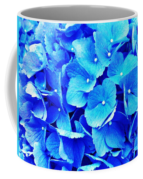 Blue Hydrangea 4 Coffee Mug featuring the photograph Blue Hydrangea 4 by Sarah Loft