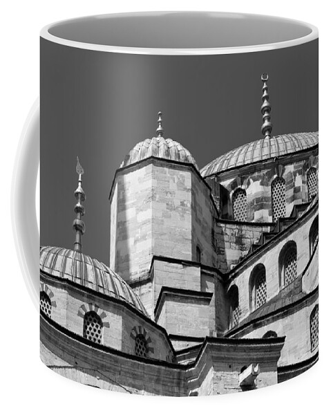 Istanbul Coffee Mug featuring the photograph Blue Mosque Angles And Curves 03 by Rick Piper Photography
