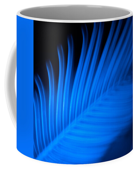 Art Coffee Mug featuring the photograph Blue Palm by Darryl Dalton