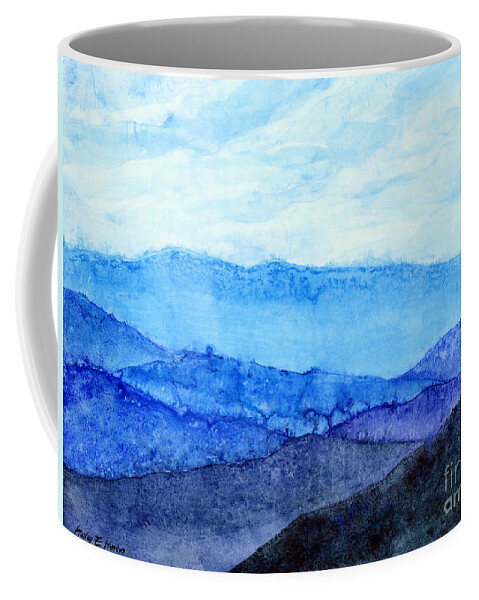 Mountain Coffee Mug featuring the painting Blue Ridge Mountains by Hailey E Herrera