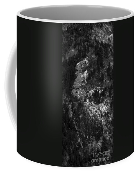 North Carolina Coffee Mug featuring the photograph Blue Ridge Parkway - Devil's Courthouse - Aerial Photo by David Oppenheimer