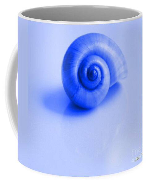 Shell Image Coffee Mug featuring the photograph Blue Shell by Oksana Semenchenko