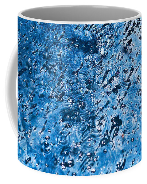 Abstract Coffee Mug featuring the photograph Blue Splash by Crystal Wightman