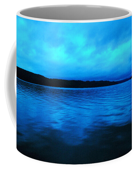 Hood Canal Coffee Mug featuring the photograph Blue Water In The Morn by Jeff Swan