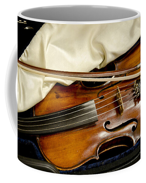 Fiddle Coffee Mug featuring the photograph Bluegrass Magic by Wilma Birdwell