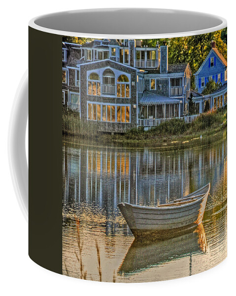 Boat Photographs Coffee Mug featuring the photograph Boat in Late Afternoon by Phyllis Meinke