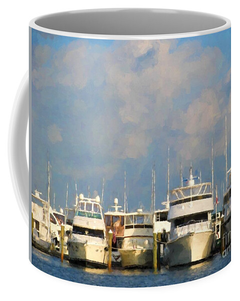 Boats Coffee Mug featuring the photograph Boats by Peggy Hughes