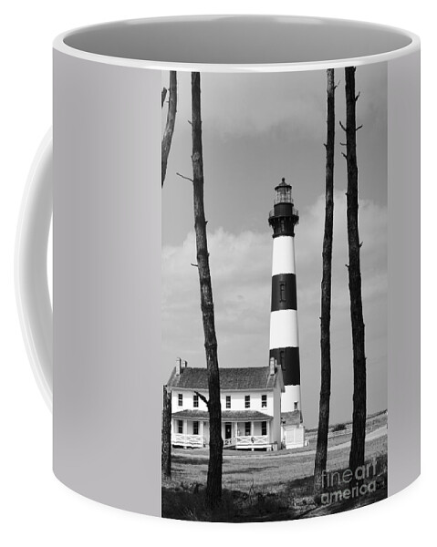 Bodie Island Coffee Mug featuring the photograph Bodie Island Lighthouse in the Outer Banks by William Kuta