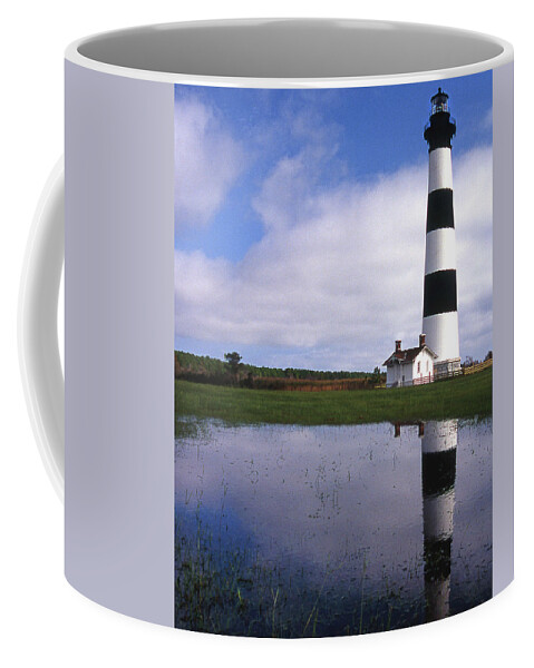 Light Coffee Mug featuring the photograph Bodie Island Lighthouse Nc by Skip Willits