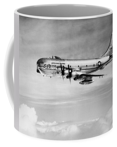 1950s Coffee Mug featuring the photograph Boeing C-97 Airplane by Granger