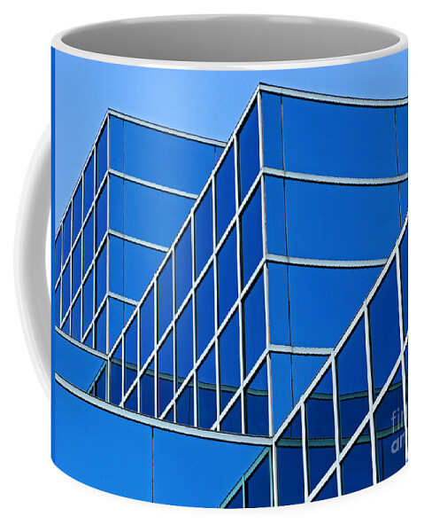 Building Coffee Mug featuring the photograph Boldly Blue by Ann Horn