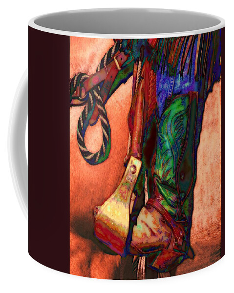 Cowboy Boot Coffee Mug featuring the digital art Boot by Kae Cheatham