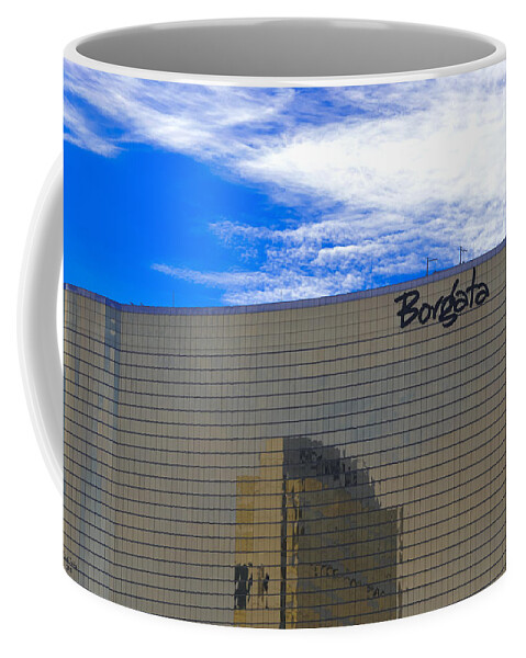 Borgata Coffee Mug featuring the mixed media Borgata by Trish Tritz