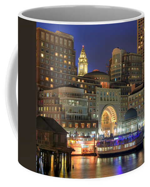 Boston Coffee Mug featuring the photograph Boston Harbor Party by Joann Vitali