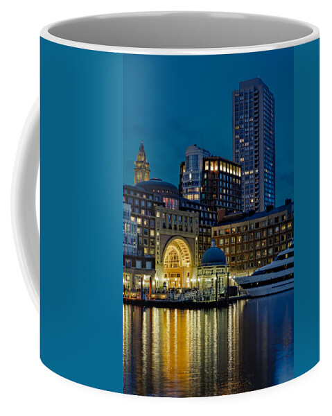 Boston Coffee Mug featuring the photograph Boston Harbor by Susan Candelario