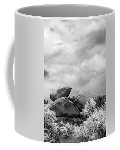 Landscape Coffee Mug featuring the photograph Boulders in Another Light by Michael McGowan
