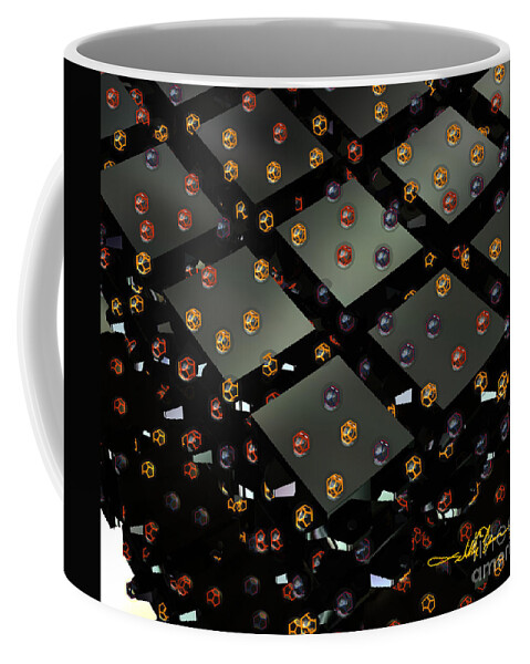 Cubist Coffee Mug featuring the digital art Boxee Hedron by William Ladson