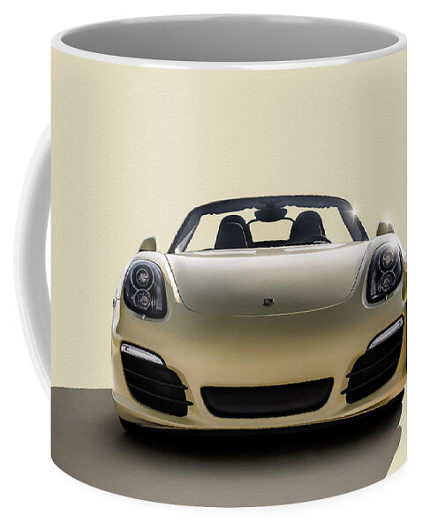 Porsche Coffee Mug featuring the digital art Boxter by Douglas Pittman