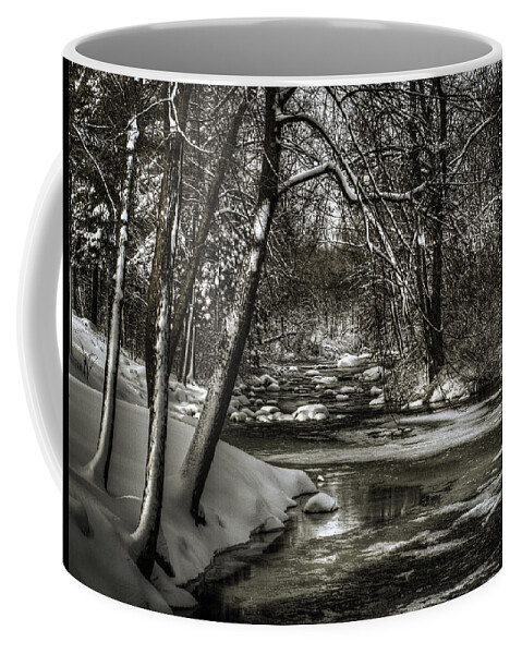 Brainards Bridge Park Coffee Mug featuring the photograph Brainards Bridge After a Snow Storm 4 by Thomas Young