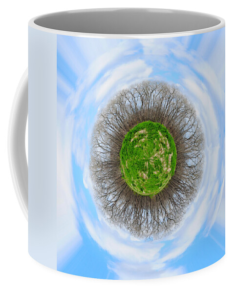 Wright Coffee Mug featuring the photograph Brazos Trees Wee Planet by Paulette B Wright