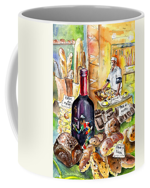 Travel Coffee Mug featuring the painting Bread From Bergamo by Miki De Goodaboom