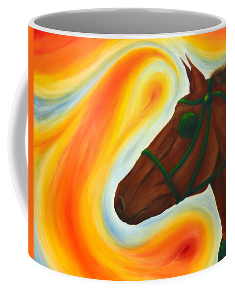  Coffee Mug featuring the painting Breathe by Meganne Peck