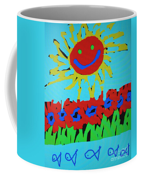 Sun Coffee Mug featuring the photograph Brians Art by Douglas Stucky