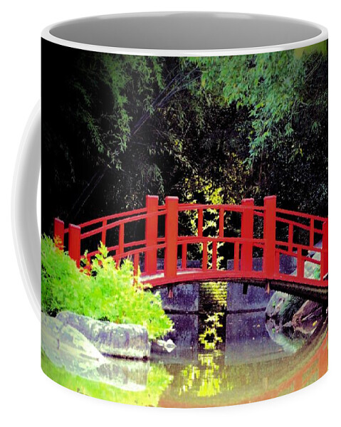 Bridge Front Coffee Mug featuring the photograph Bridge Front by Maria Urso