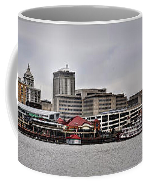 Bridge Coffee Mug featuring the photograph Bridge to East Peoria by Deborah Klubertanz