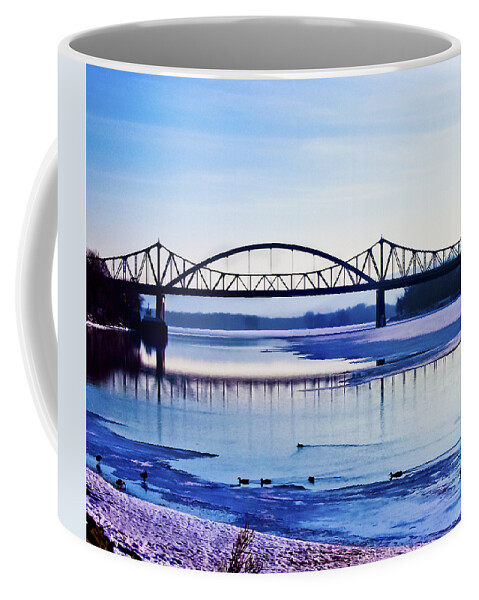 Cantilever Bridge Coffee Mug featuring the photograph Bridges over the Mississippi by Christi Kraft
