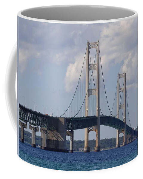 Michigan Coffee Mug featuring the photograph Bridging the Gap by Keith Stokes