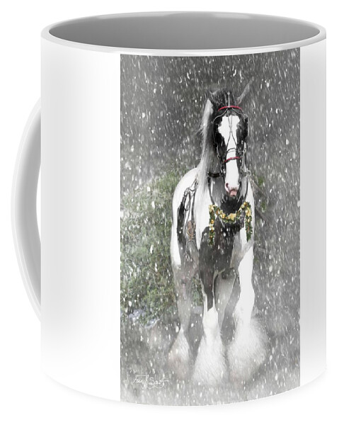 Christmas Coffee Mug featuring the photograph Bringing home the Christmas Tree by Fran J Scott