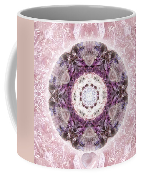 Mandala Coffee Mug featuring the mixed media Bringing Light by Alicia Kent