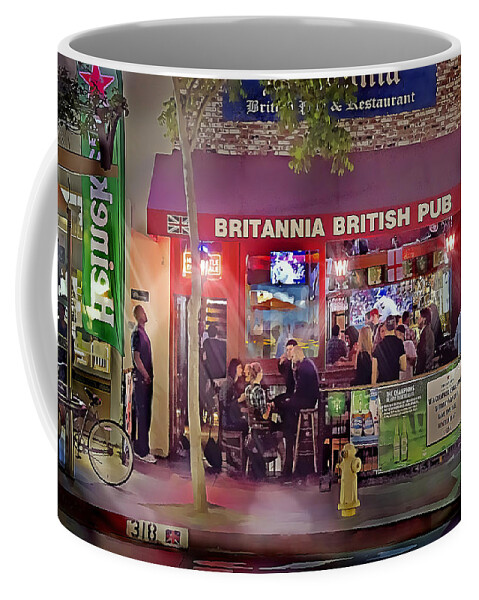 British Pub Coffee Mug featuring the photograph British Pub by Chuck Staley