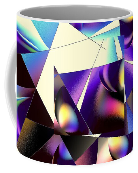 Home Coffee Mug featuring the digital art Broken Glass by Greg Moores