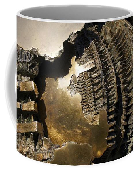 Sphere Within Sphere Coffee Mug featuring the photograph Bronze Abstract by Stuart Litoff