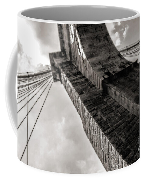 Brooklyn Coffee Mug featuring the photograph Brooklyn Bridge by Angela DeFrias