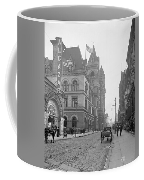 1906 Coffee Mug featuring the photograph Brooklyn Post Office by Granger